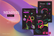 3 Memphis posters. Art., a Decorative Illustration by KENO Mascots (Thumbnail 1 of 5)