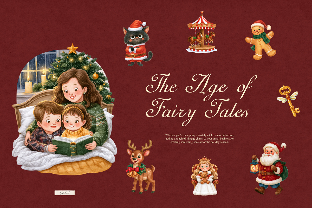 Christmas Fairy Tales Illustrations, a Seasonal Illustration by Feelsoul (Photo 3 of 11)