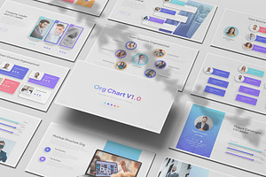 Organizational Chart PowerPoint, a Presentation Template by Pixslides