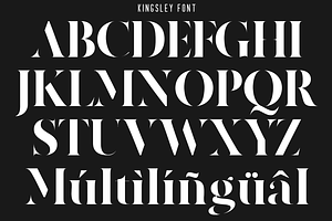 Kingsley Modern Stencil Font