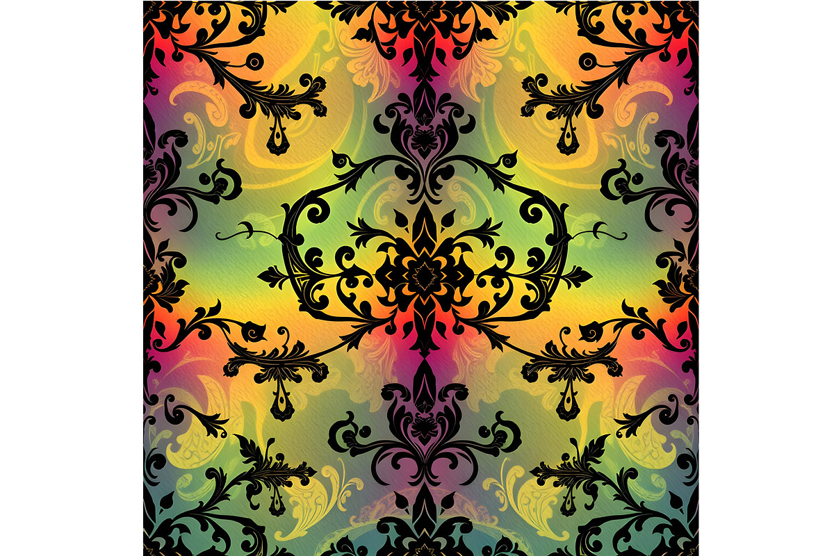 Halloween Fantasy Dark Goth Seamless, a Pattern Graphic by Sharon Schwalbe