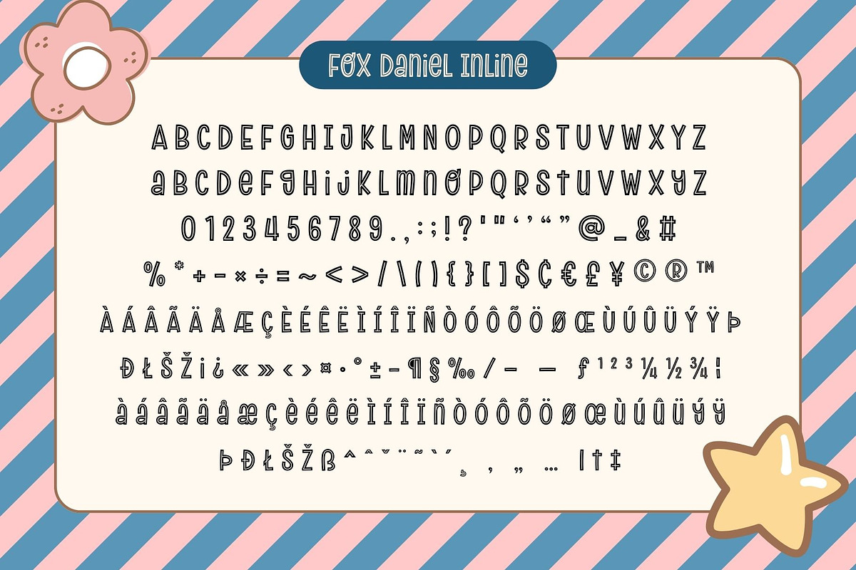 Fox Daniel : 6 Font Styles, a Symbol Font by Fox7 By Rattana (Photo 8 of 13)