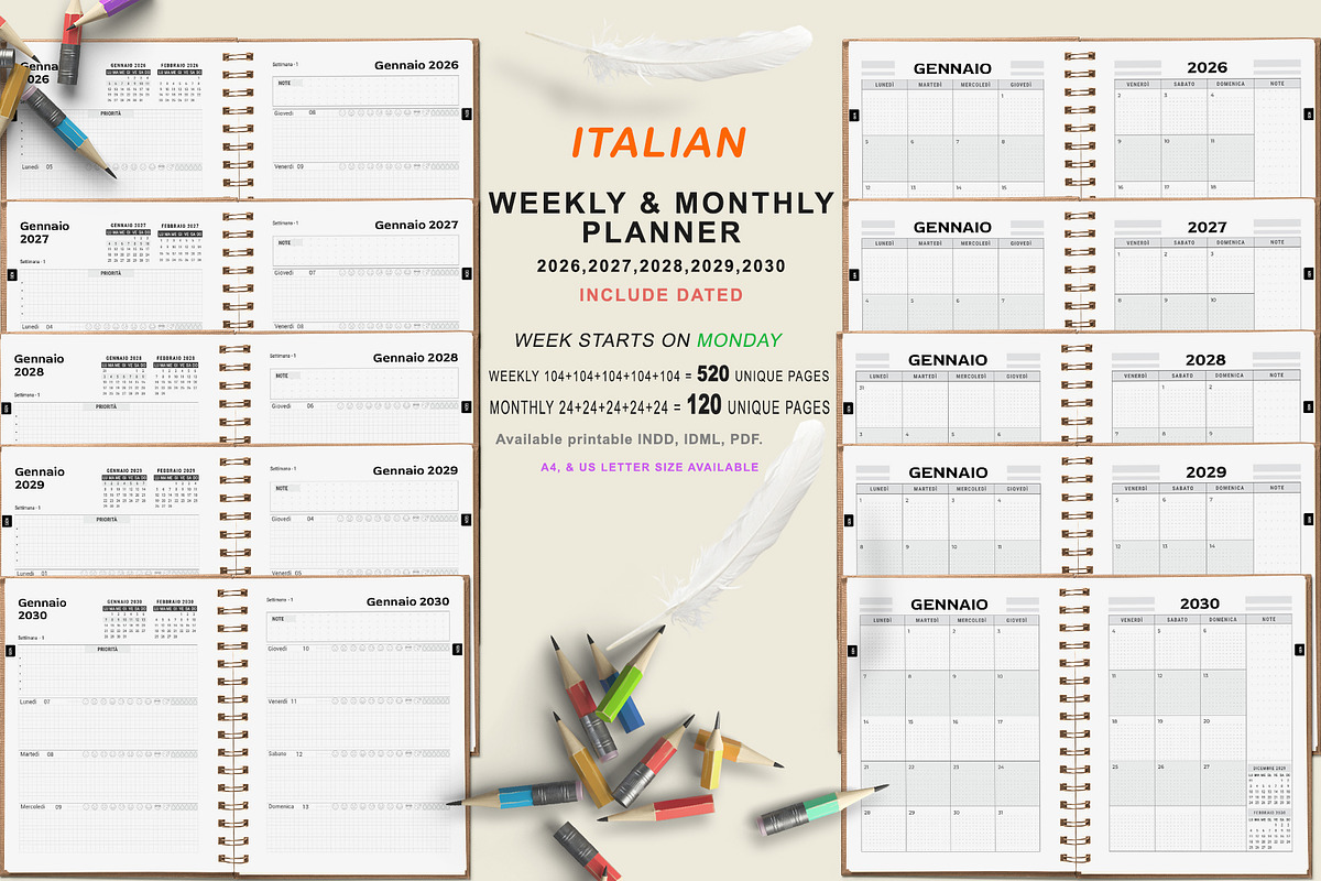 Ultimate Planner Bundle Pack 2026-30, a Stationery Template by ROJI CREATOR (Photo 8 of 12)