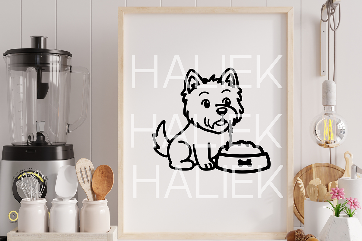 45 Westie Dogs SVG Illustrations, an Animal Illustration by HalieKStudio (Photo 6 of 9)