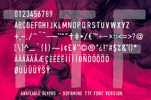 Dopamine SVG Hand Brushed Font