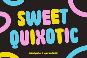 Globey Retro Bouncy Typeface