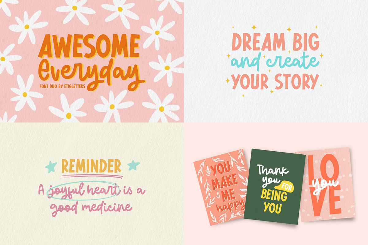 Font Bundle for Crafter SALE, a Sans Serif Font by etigletters (Photo 3 of 8)