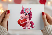 Faux Yarn Valentine Unicorn Png, an Illustration by Canvas Craft (Thumbnail 5 of 6)