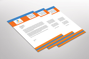 Orangian Letterhead Template