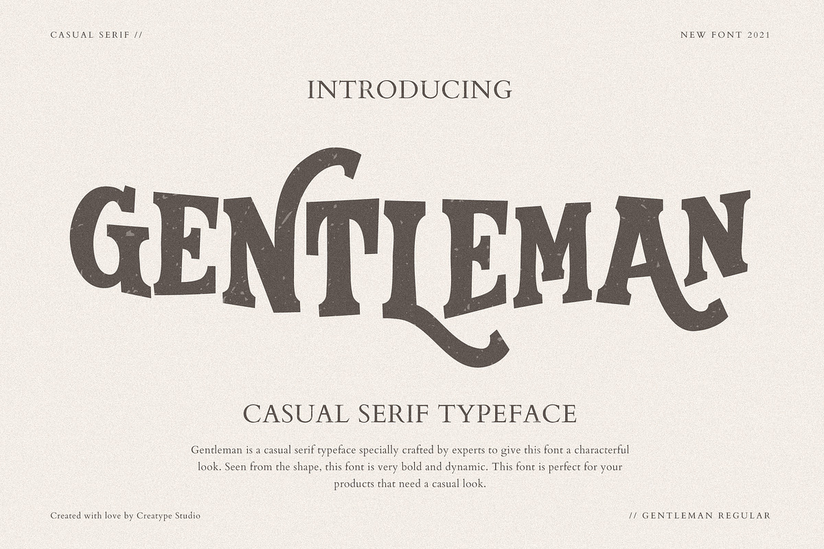 Gentleman Serif Business Font, a Serif Font by Creatype Studio (Photo 1 of 9)