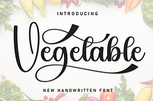 Vegetable | Script Font
