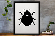 Ladybug Silhouette SVG #2, an Animal Illustration by newminddesign (Thumbnail 3 of 3)