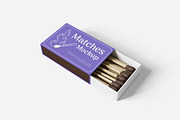 Matches Mockup PSD, an Advertising Mockup by Indah (Thumbnail 4 of 6)