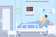 Sick man at hospital, a Healthcare Illustration by Good Studio (Thumbnail 2 of 3)