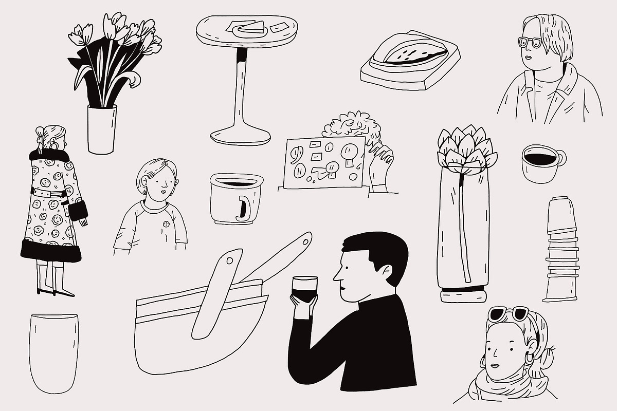 50 Hand Drawn Logo Elements PSD, an Object Graphic by Sasha Mitkalova (Photo 3 of 3)