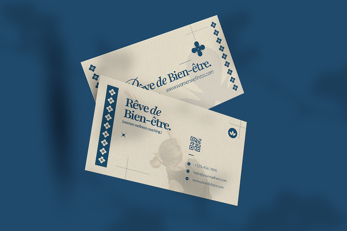 Wellness Coaching - Business Card, a Business Card Template by VUNIRA (Photo 2 of 3)