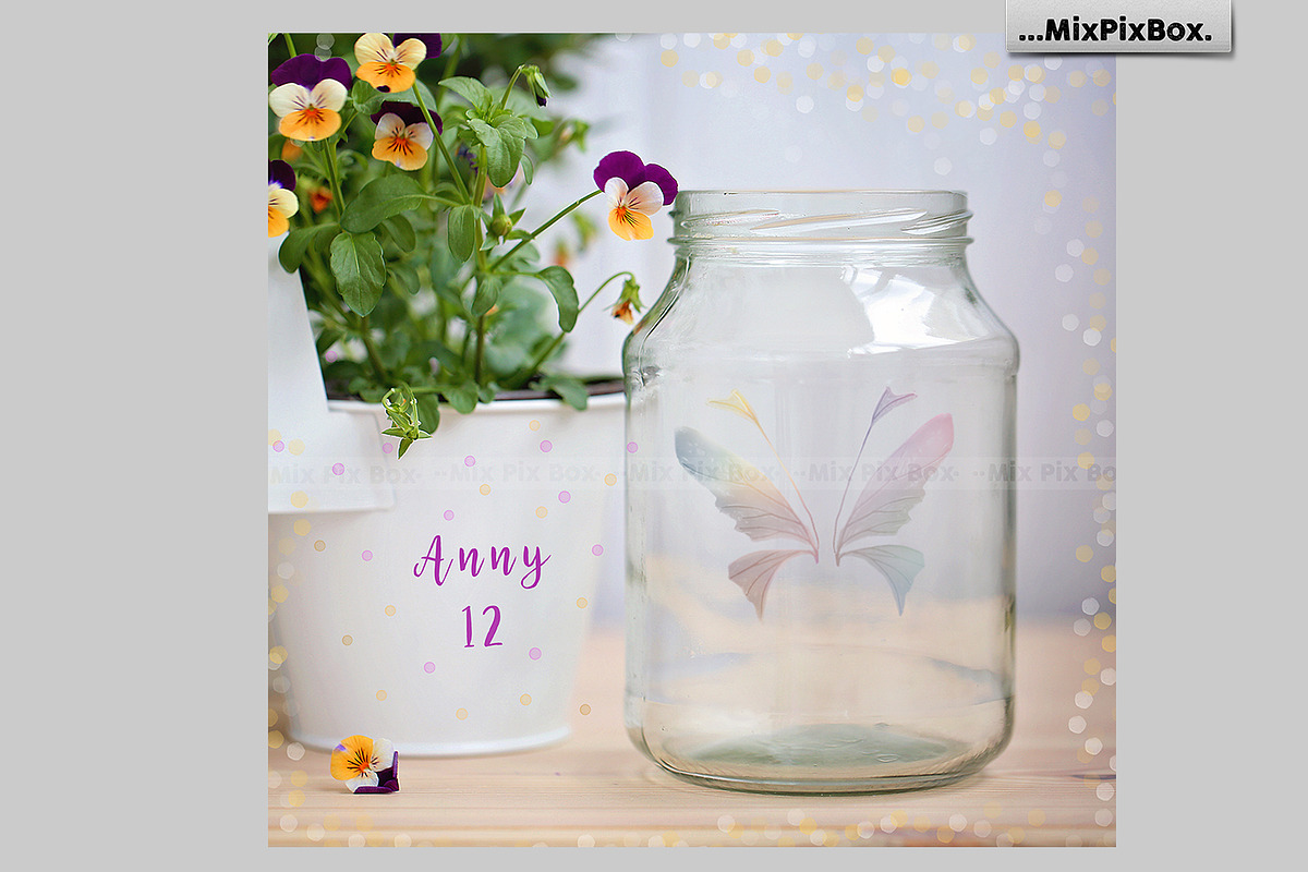 Pansies Fairy Backdrop preview 3