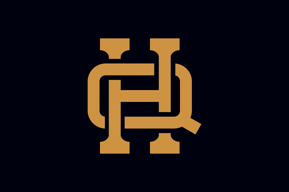 HQ Monogram Logo Templates, a Branding & Logo Template by kidzdsgn (Photo 1 of 5)