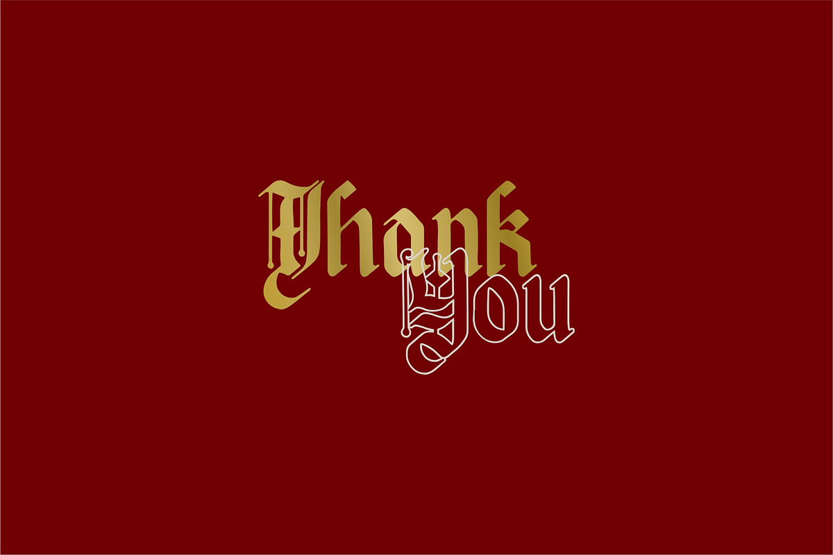 Afterkilly - Blackletter Typeface preview 8