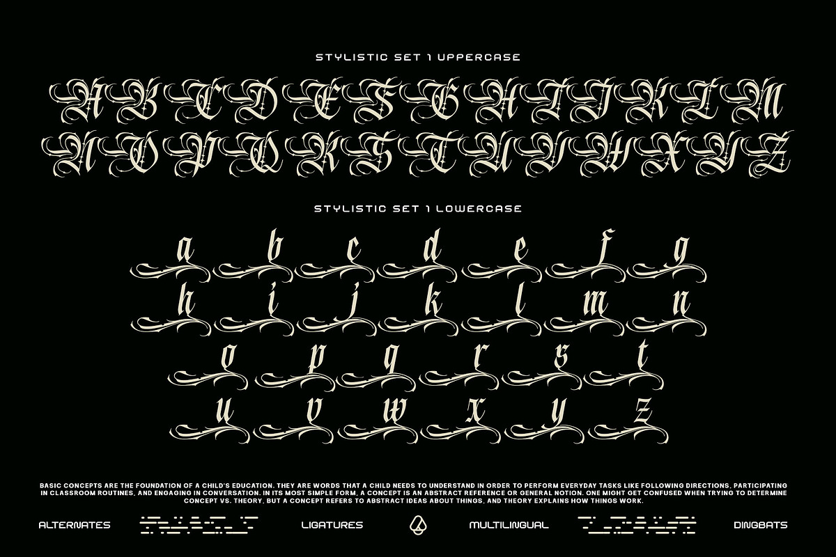 Blink Round Typeface, a Blackletter Font by alit design (Photo 6 of 20)