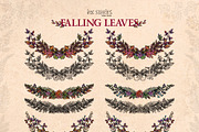 Falling Leaves Vintage Autumn Bundle, a Seasonal Illustration by Ink Stories (Thumbnail 13 of 20)