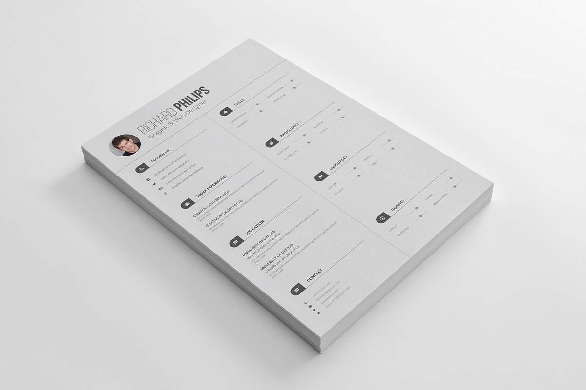 Resume, a Resume Template by art_ample (Photo 2 of 4)