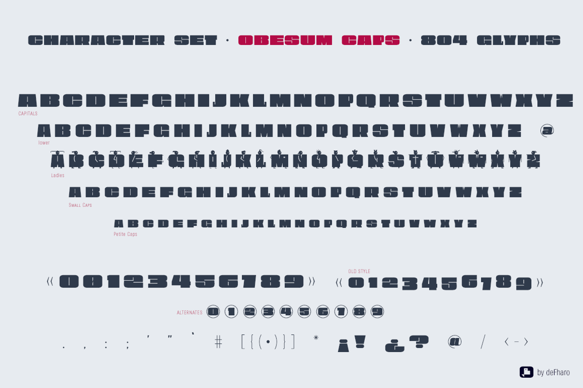 Obesum Caps -2 fonts- preview 7