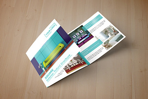 Square Interior Trifold Brochure 