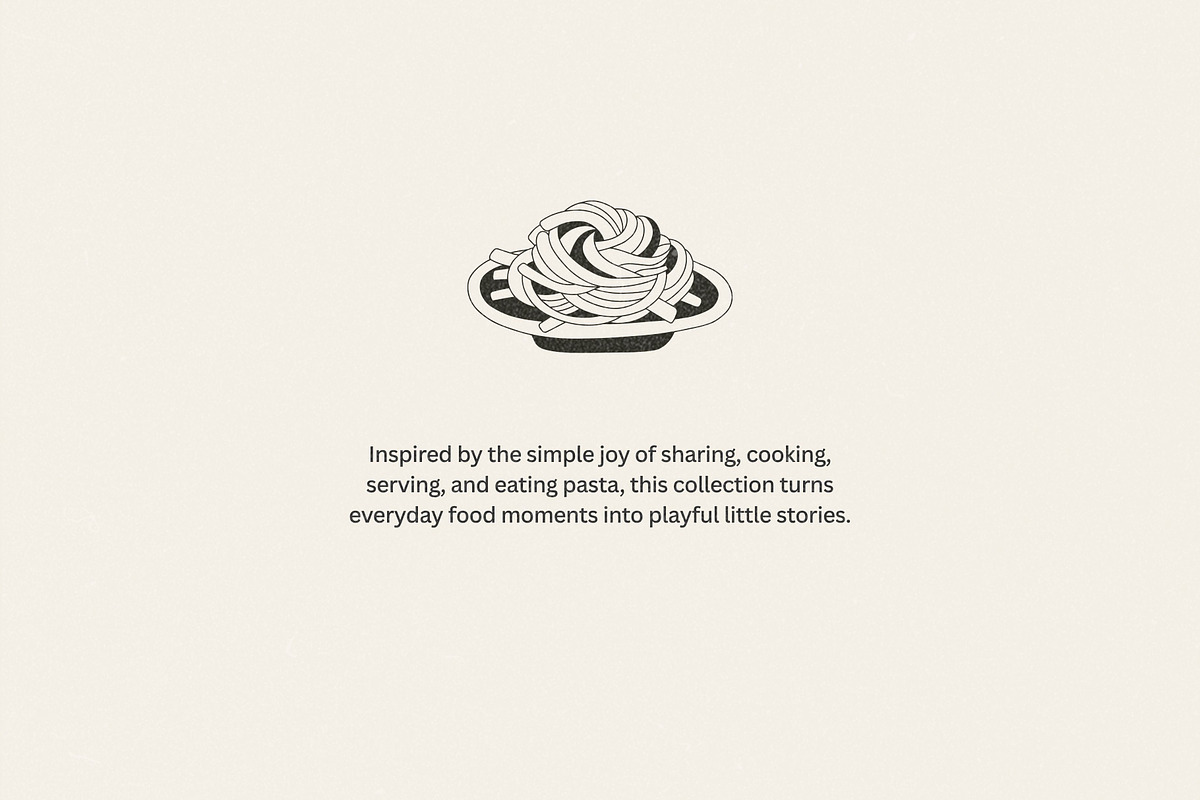 Pasta Lovers: 50 Food Illustrations, a Food Illustration by Veyla (Photo 2 of 12)