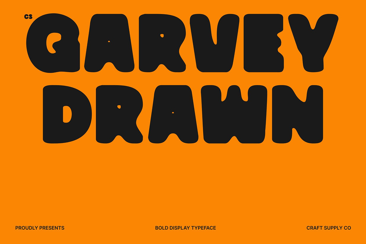 CS Garvey Drawn, a Sans Serif Font by Craft Supply Co. (Photo 1 of 8)