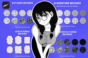 Procreate Manga Megapack Free Update, a Brush Add-On by Vectorheroes (Thumbnail 1 of 6)