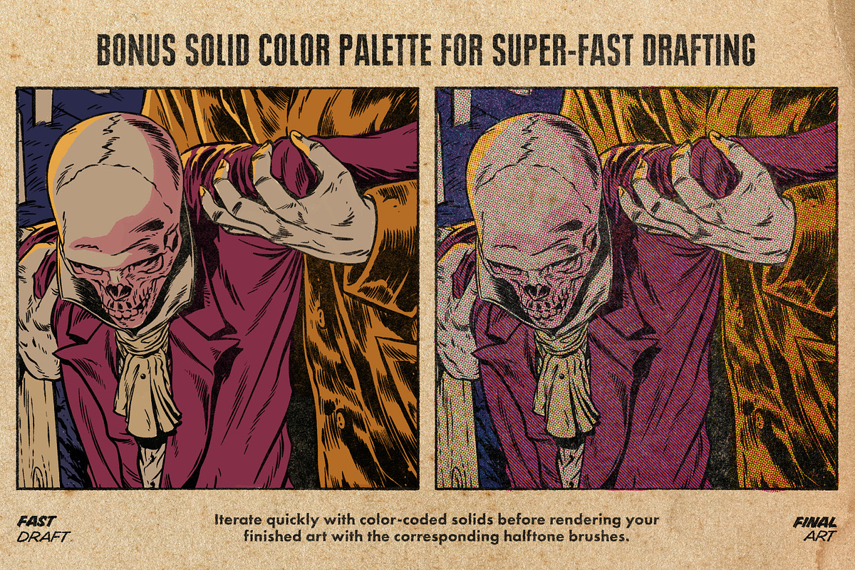 KraftTone Comic Brushes - Affinity, a Brush Add-On by True Grit Texture Supply (Photo 13 of 15)
