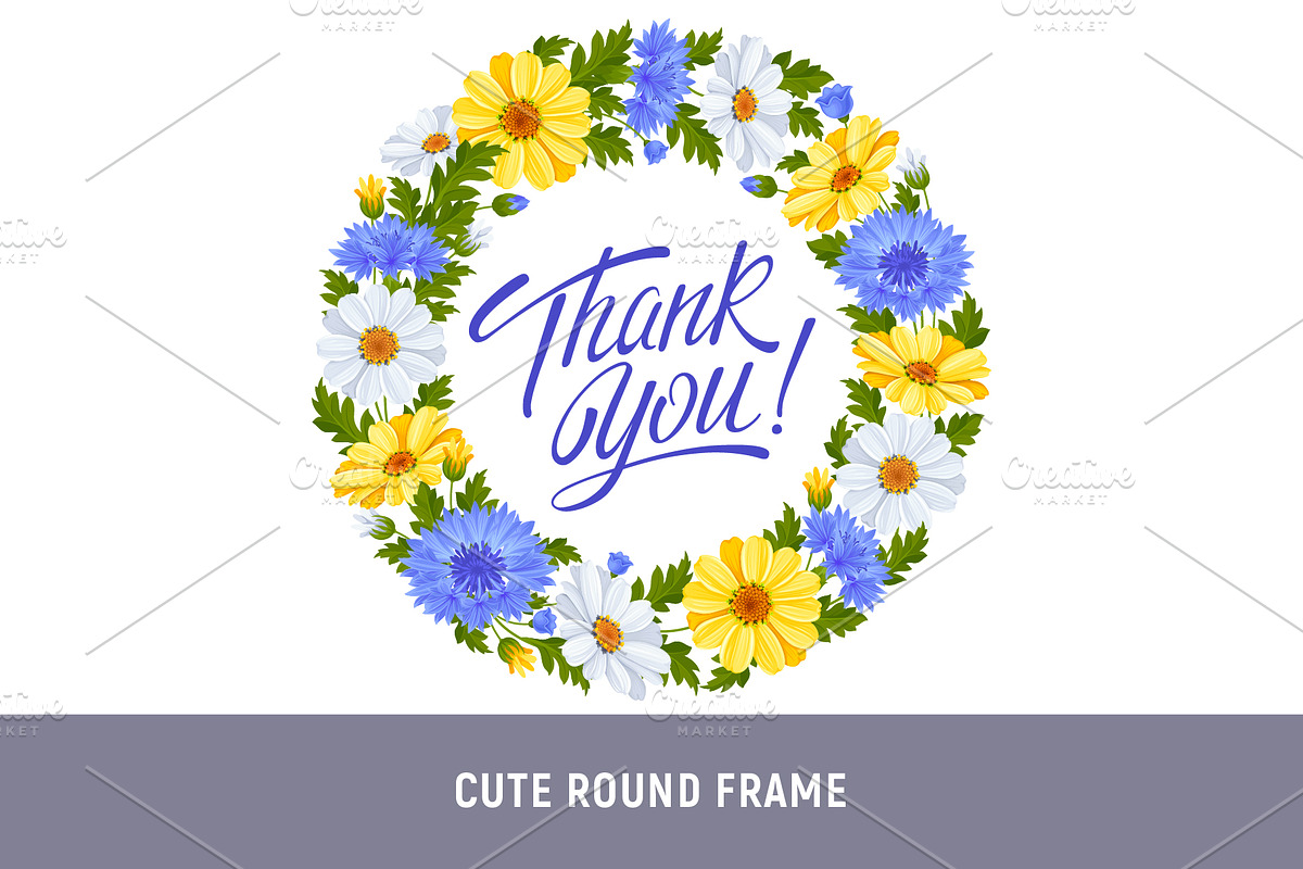Set With Daisy And Cornflower, a Pattern Graphic by Vector beauty (Photo 8 of 9)