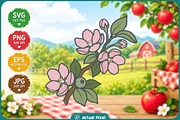 Apple Orchard Clipart Bundle, an Object Illustration by Actual Pixel (Thumbnail 5 of 22)