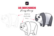 Basic Brushes for Procreate, a Brush Add-On by Andrew Skoch Design (Thumbnail 2 of 8)