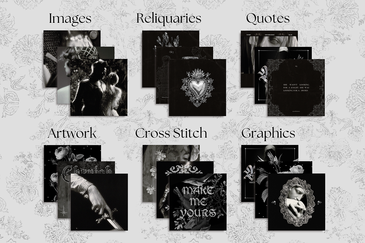 Medieval Romance Social Media Bundle, a Social Media Template by The Flossy Finch (Photo 15 of 23)