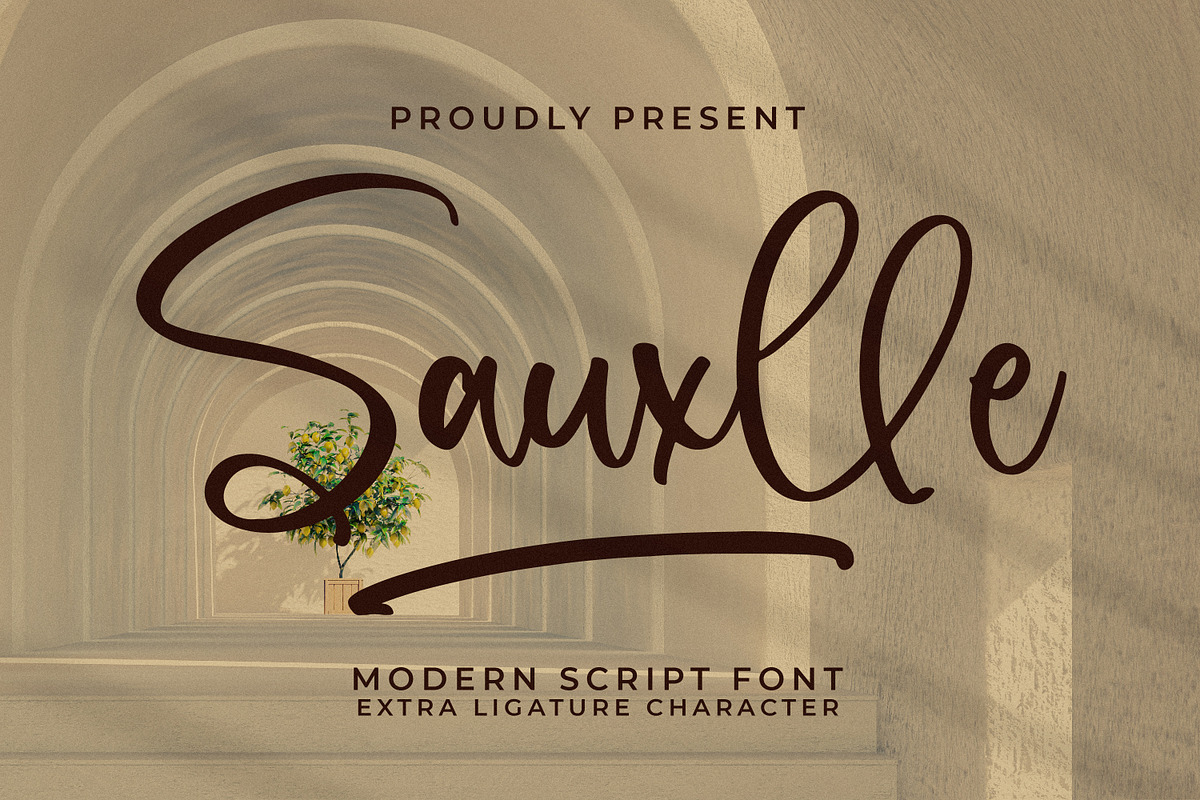 Sauxlle, a Script Font by Integritype Studio (Photo 1 of 15)