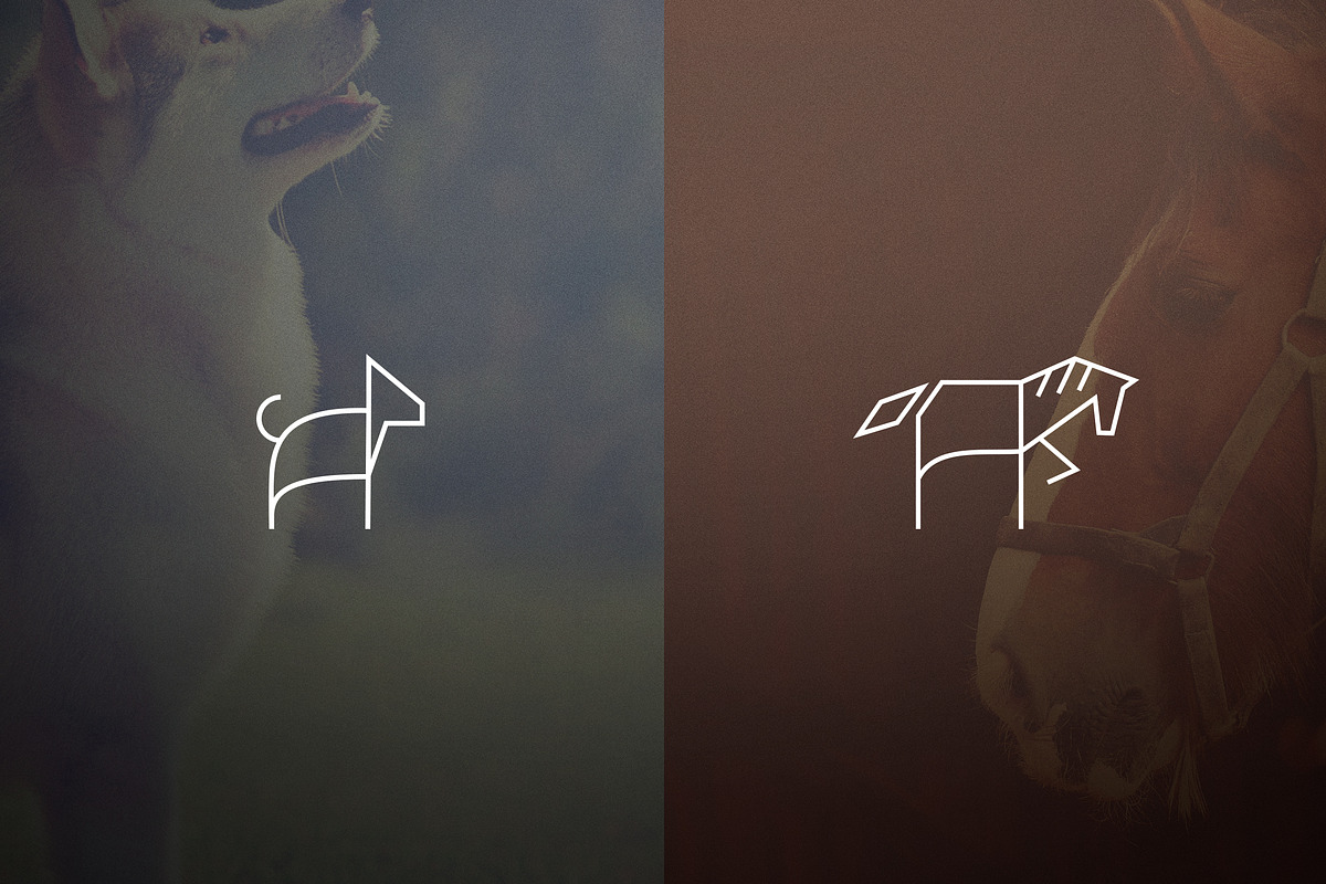 17 Geometric Animal Icons and Logos, a Branding & Logo Template by VP Fonts (Photo 9 of 33)