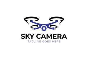 Drone Aerial Technology Logo, a Branding & Logo Template by Signatoro