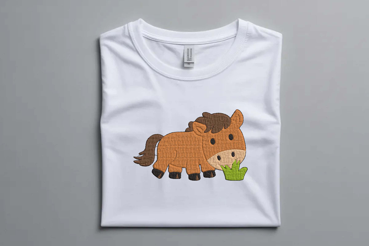 Adorable Grazing Pony Machine Design, an Illustration by Purpose Ekbal (Photo 2 of 3)