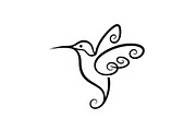 Hummingbird Line Art SVG Bundle, an Illustration by yasushie (Thumbnail 16 of 31)
