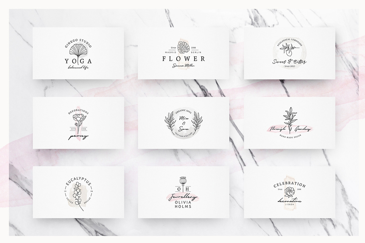 So Flowery Branding Kit+Watercolours, a Branding & Logo Template by ...