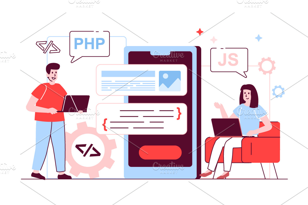 Flat Line Web Illustrations, a Templates & Theme by alexdndz (Photo 17 of 25)