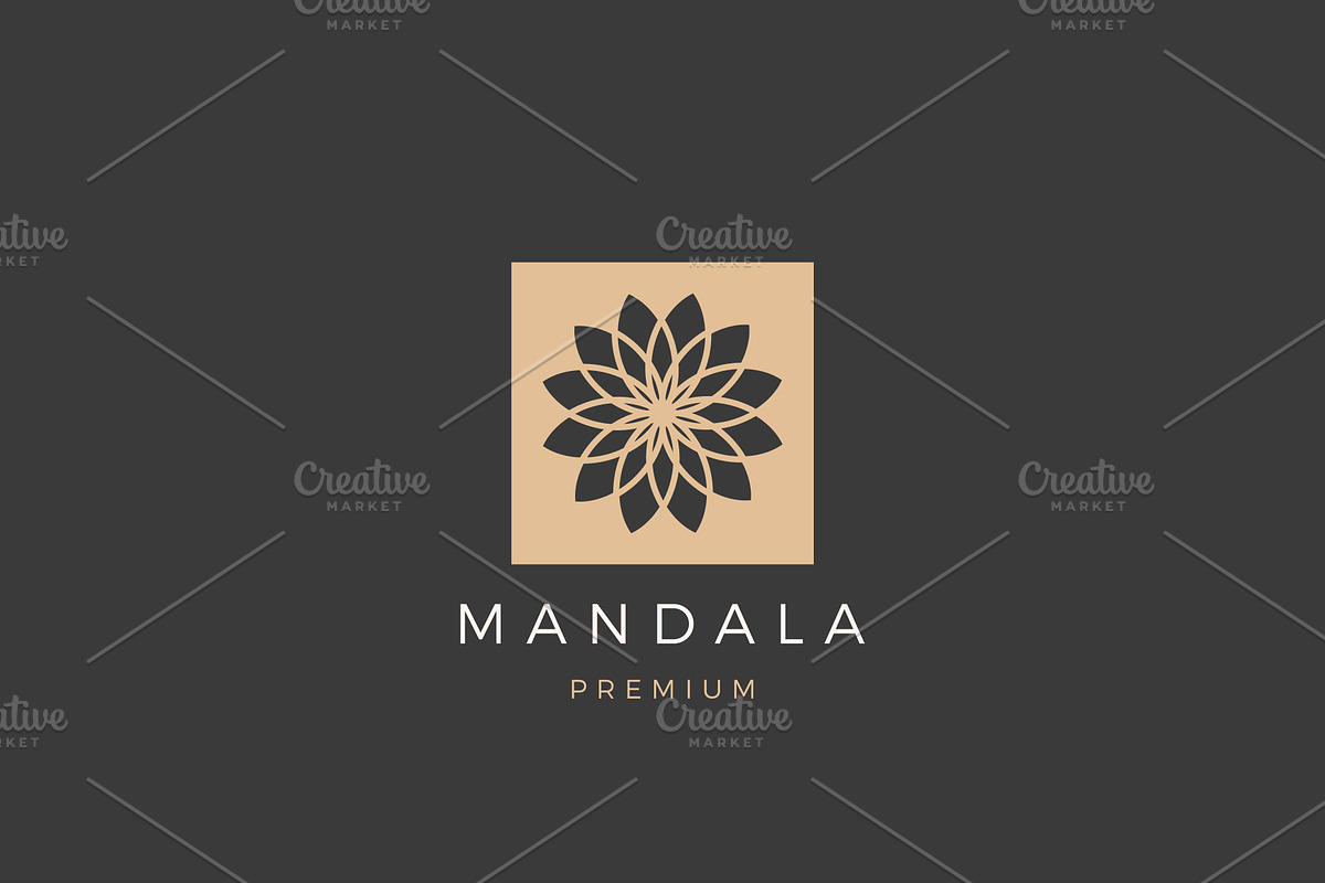 Vintage Mandala Logo Design