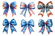 4th of July Bow Sublimation Clipart, an Illustration by Dream Creation (Thumbnail 5 of 6)