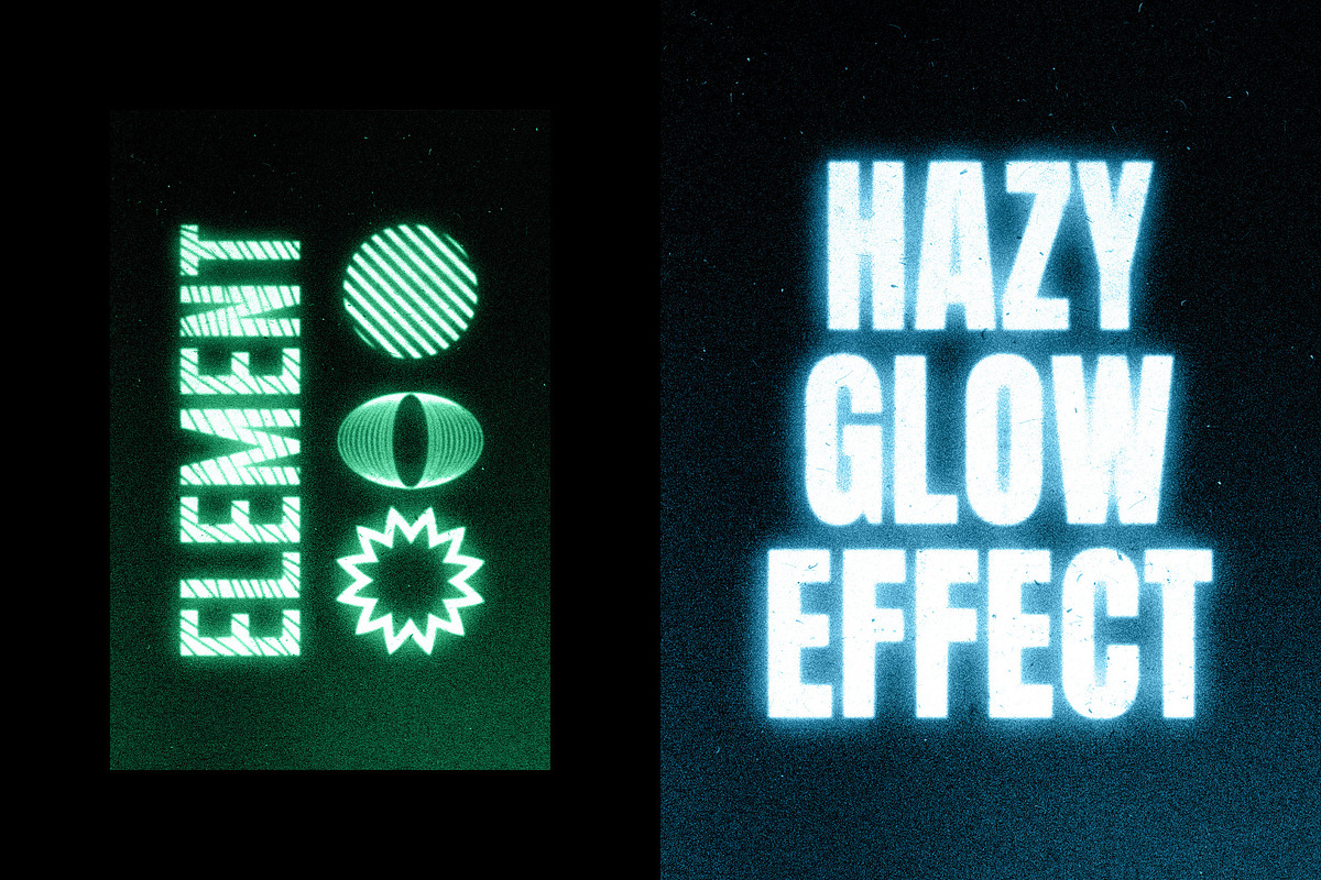 Hazy Grain Text Effect, a Layer Style Add-On by Design Squad