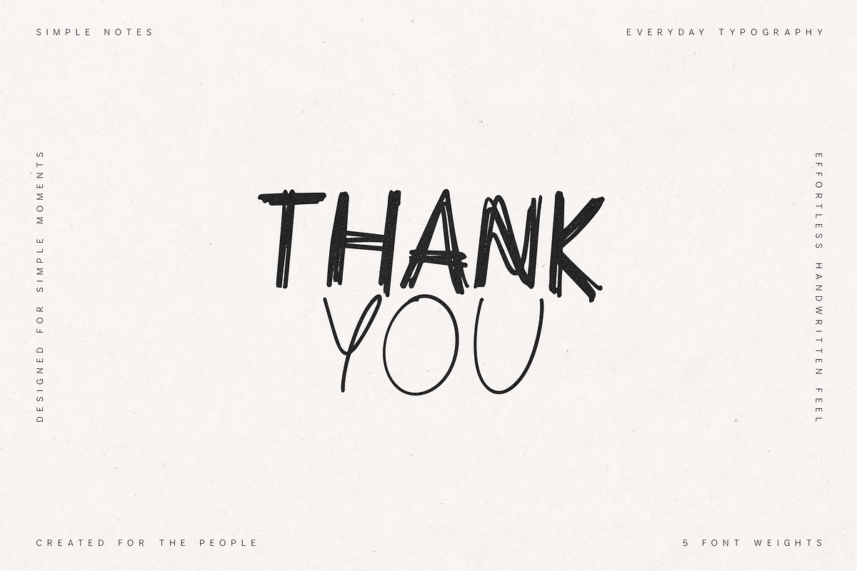 Simple Notes – Soft Handwritten Font, a Handwritten Font by VP Fonts (Photo 12 of 12)