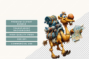 Whimsical Animals Clipart Bundle, an Animal Illustration by BusyDaydesign (Thumbnail 7 of 9)