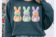 Faux Yarn Easter Bunnies png, an Illustration by Watercolor design (Thumbnail 4 of 6)
