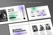 Unique Gradient Powerpoint Template, a Presentation Template by SKY CREATION (Thumbnail 2 of 6)
